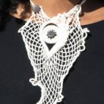 Silky crochet neck piece by Iwona Luka