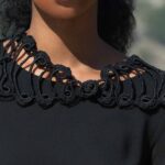 Crochet black mammoth dicky cow by Iwona Luka