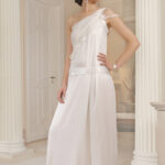 Wessing dress with a crochet accessories by Iwona Luka