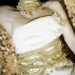 Wedding dress and crochety unique accessories by Iwona Luka