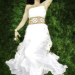Wedding dress and crochety unique accessories by Iwona Luka